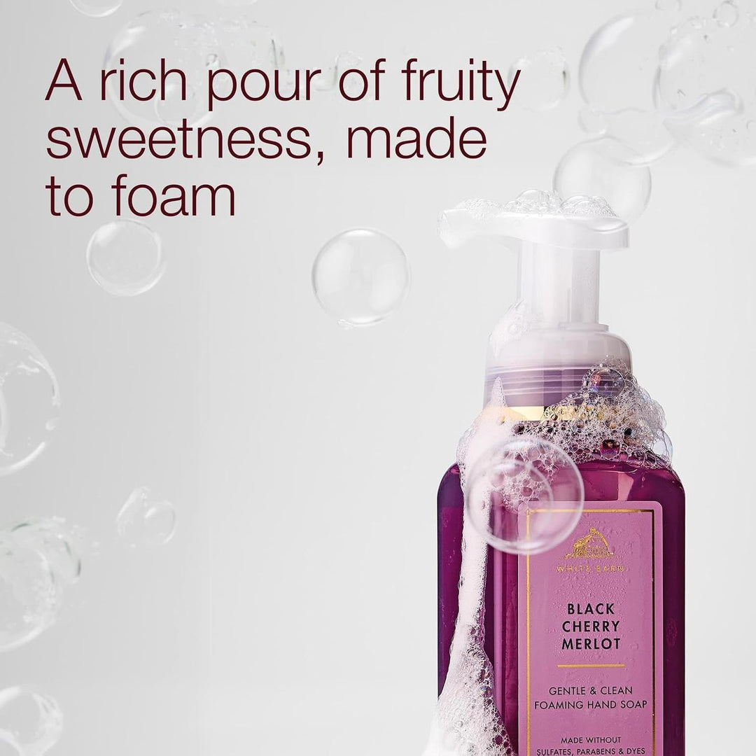 Bath &amp; Body Works Black Cherry Merlot - Jabón de manos espumoso...