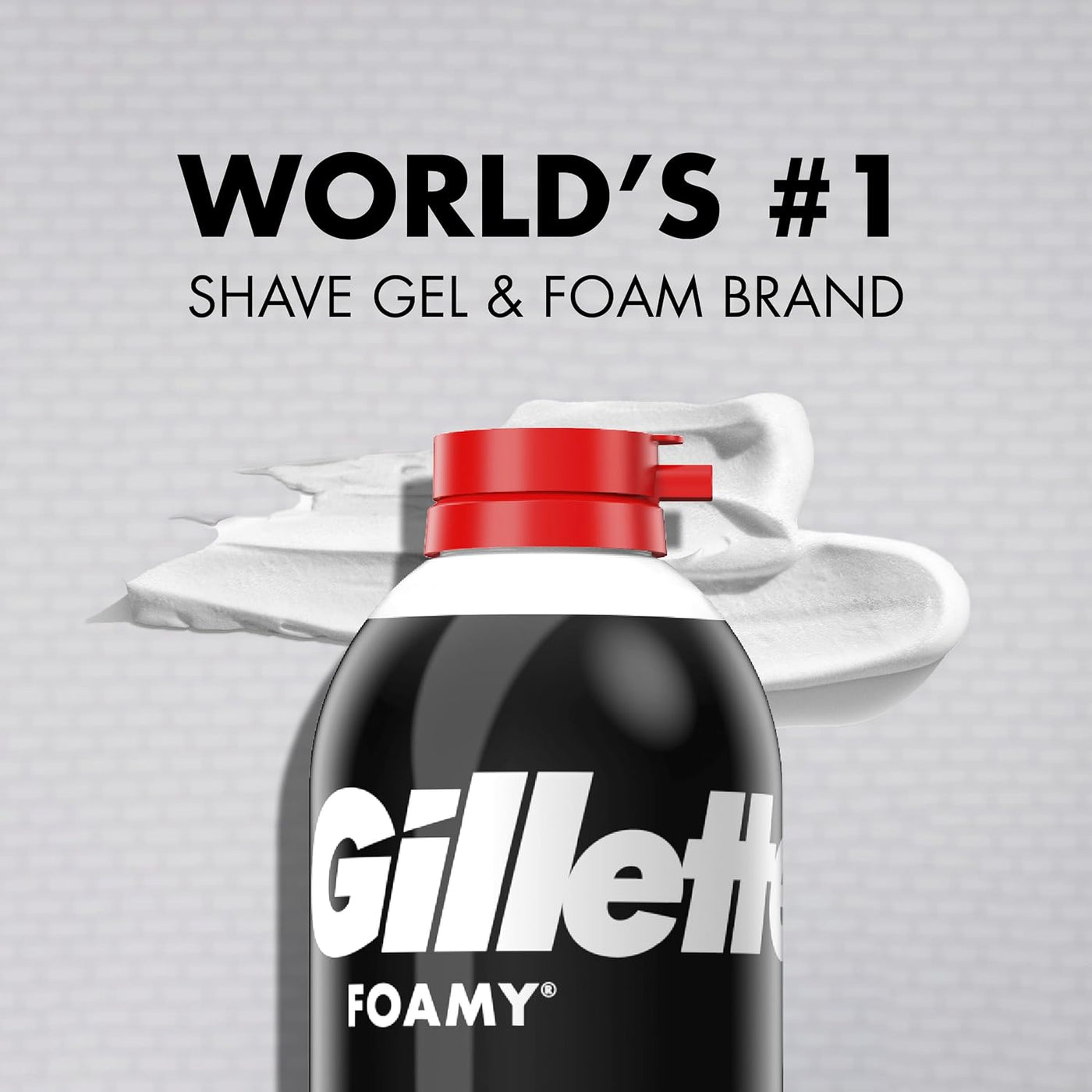 Gillette Crema de afeitar regular espumosa, paquete de 12, 11 onzas...
