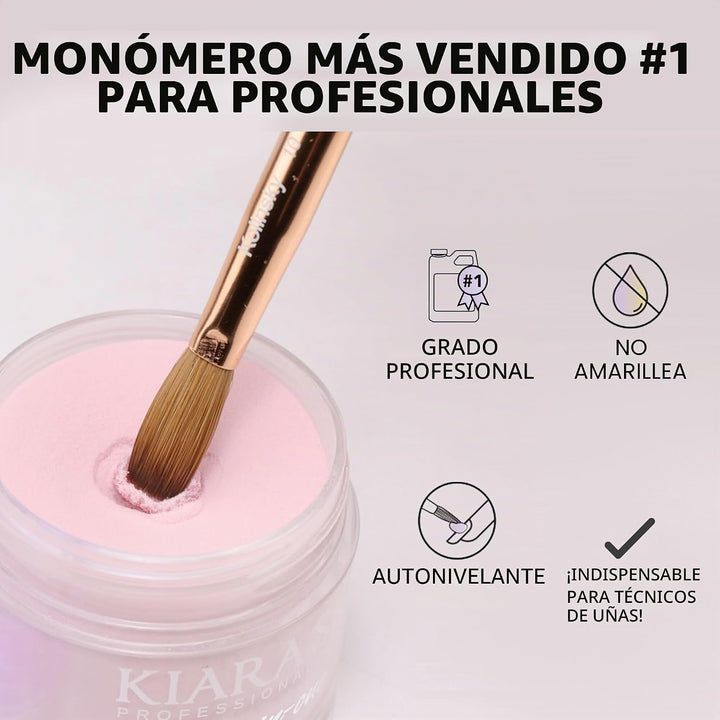 Kiara Sky EMA Monomer - Líquido acrílico profesional para uñas, 8 o...
