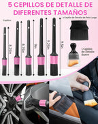 THINKWORK Kit de limpieza de coche con vacío, limpieza profunda para