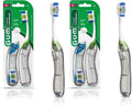 GUM Cepillo de dientes de viaje plegable, cabezal compacto + limpia...