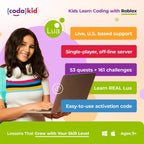 CodaKid Roblox Coding Box para Kids - Diseño de juegos y programación en Lua, para edades 9+ - Incluye 12 meses de acceso y apoyo de mentor en línea