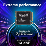 Crucial P310 2TB M.2 2230 SSD, PCIe Gen4 NVMe, hasta 7,100MB\/s, id...