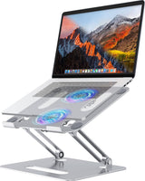 YICOSUN Soporte de refrigeración ajustable para laptop con 2 ventil...
