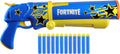 Nerf Fortnite Half Tone Hero Blaster, código de bonificación para desbloquear la envoltura de héroe de medio tono en el juego, carga de ruptura, 12 dardos Nerf Elite, regalos de Fortnite