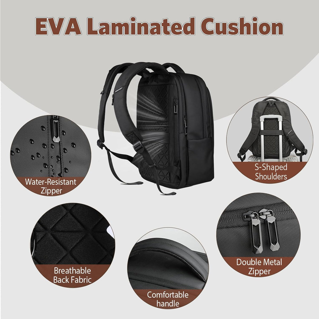HEROIC KNIGHT Mochila para laptop de 17 pulgadas para hombres y muj...