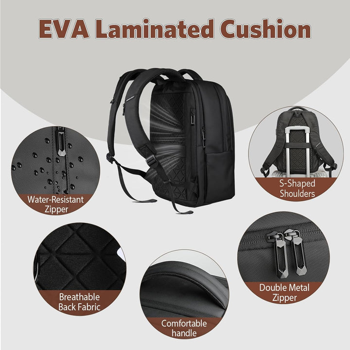 HEROIC KNIGHT Mochila para laptop de 17 pulgadas para hombres y muj...