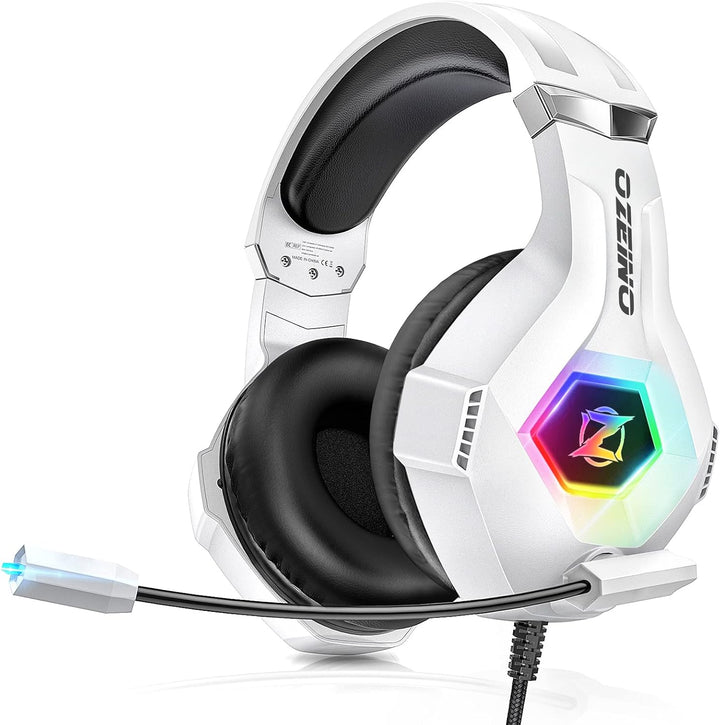 Ozeino - Audífonos para juegos para PC, PS4, PS5, auriculares Xbox...
