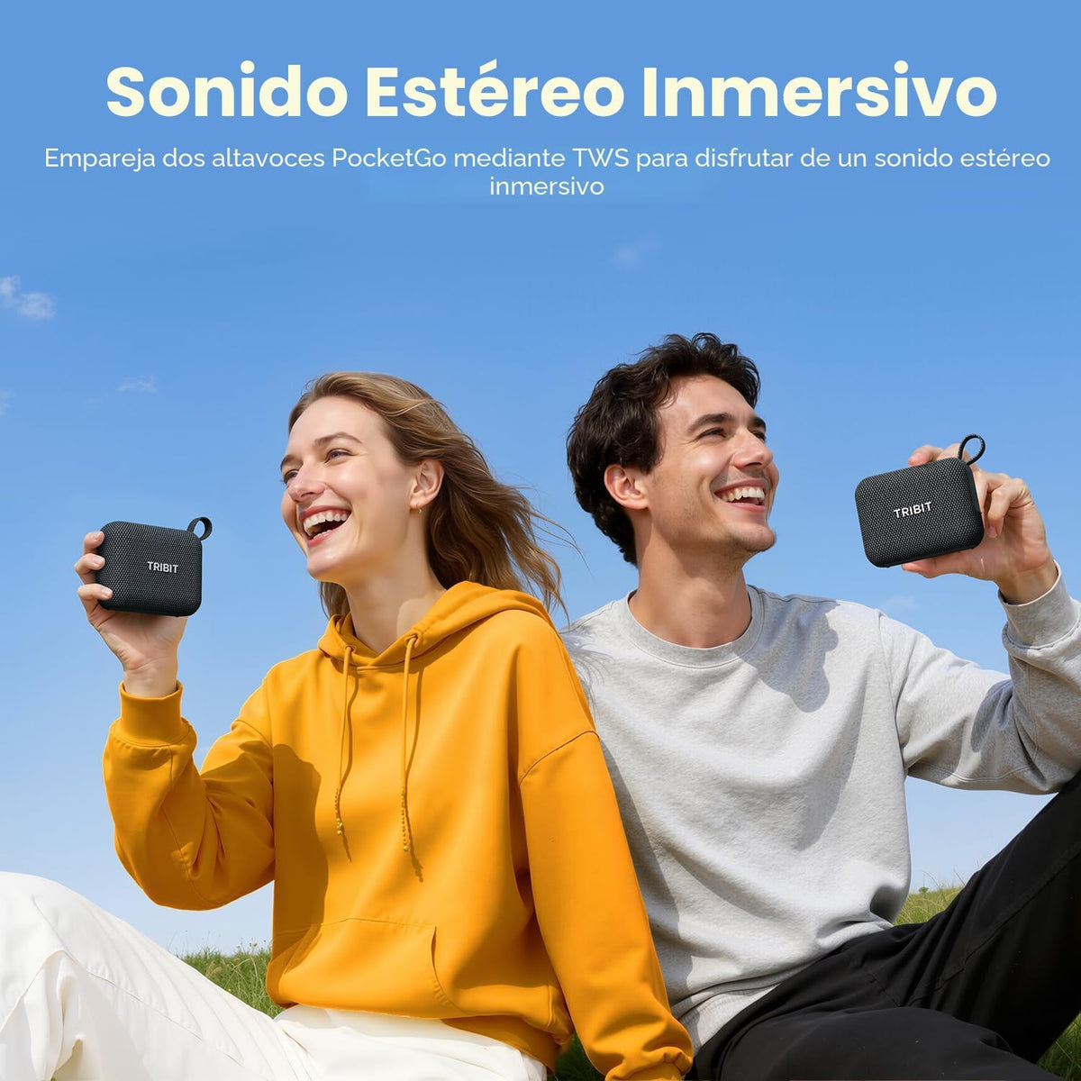 Altavoz portátil Tribit PocketGo con Bluetooth, 20 horas de reprodu...