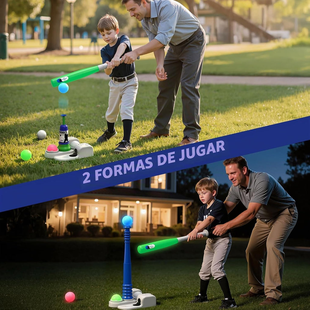 QDRAGON LED 2 en 1 Conjuntos de Bolas para Niños con Máquina de Lanzamiento Automática