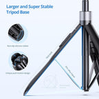 ATUMTEK Trípode para selfie stick de 60 pulgadas, todo en uno, extensible con control remoto Bluetooth, rotación de 360° para iPhone y Android, grabación de video, vlogging, transmisión en vivo, color negro