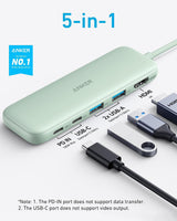 Anker Hub USB C, concentrador USBC a HDMI 5 en 1 con pantalla 4K, U...