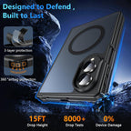 Funda magnética para Z Fold 8, funda para Samsung Galaxy Z Fold 8 [compatible con MagSafe] translúcida mate de grado militar, resistente protección a prueba de golpes, funda rígida para