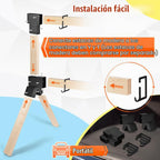 Soportes de Blanco de Acero, Colgador Modular para Blancos de Tiro, Soportes para Blancos de Tiro, Soportes Pesados en Y y T con 12 Ganchos para Colgar para Campo de Tiro al Aire Libre DIY (Solo Soportes)