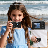 Cámara digital, cámara de enfoque automático de 4K 44MP con punto y...