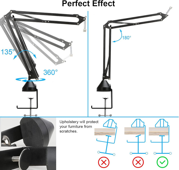 Rode Podmic Soporte con pantalla de protección de micrófono y filtr...