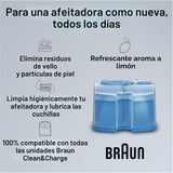 Braun - Cartuchos de recambio CCR, 4 unidades, cartuchos Clean & Renew