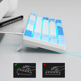 MageGee Teclado mecánico portátil 60% para juegos, MK-Box con retro...