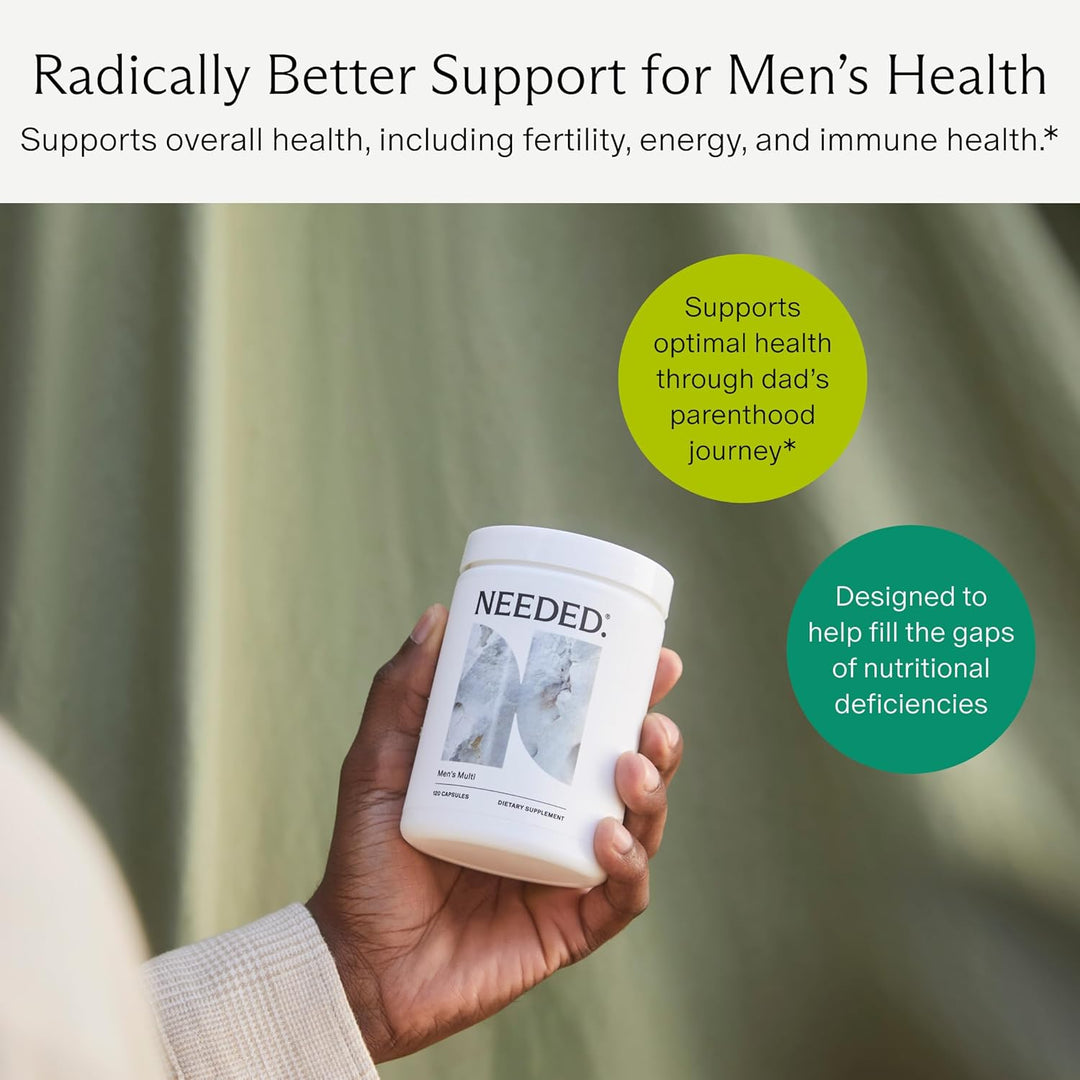 Needed. Multivitamínico para hombres \u2013 25 nutrientes óptimos p...
