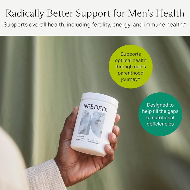 Needed. Multivitamínico para hombres \u2013 25 nutrientes óptimos p...