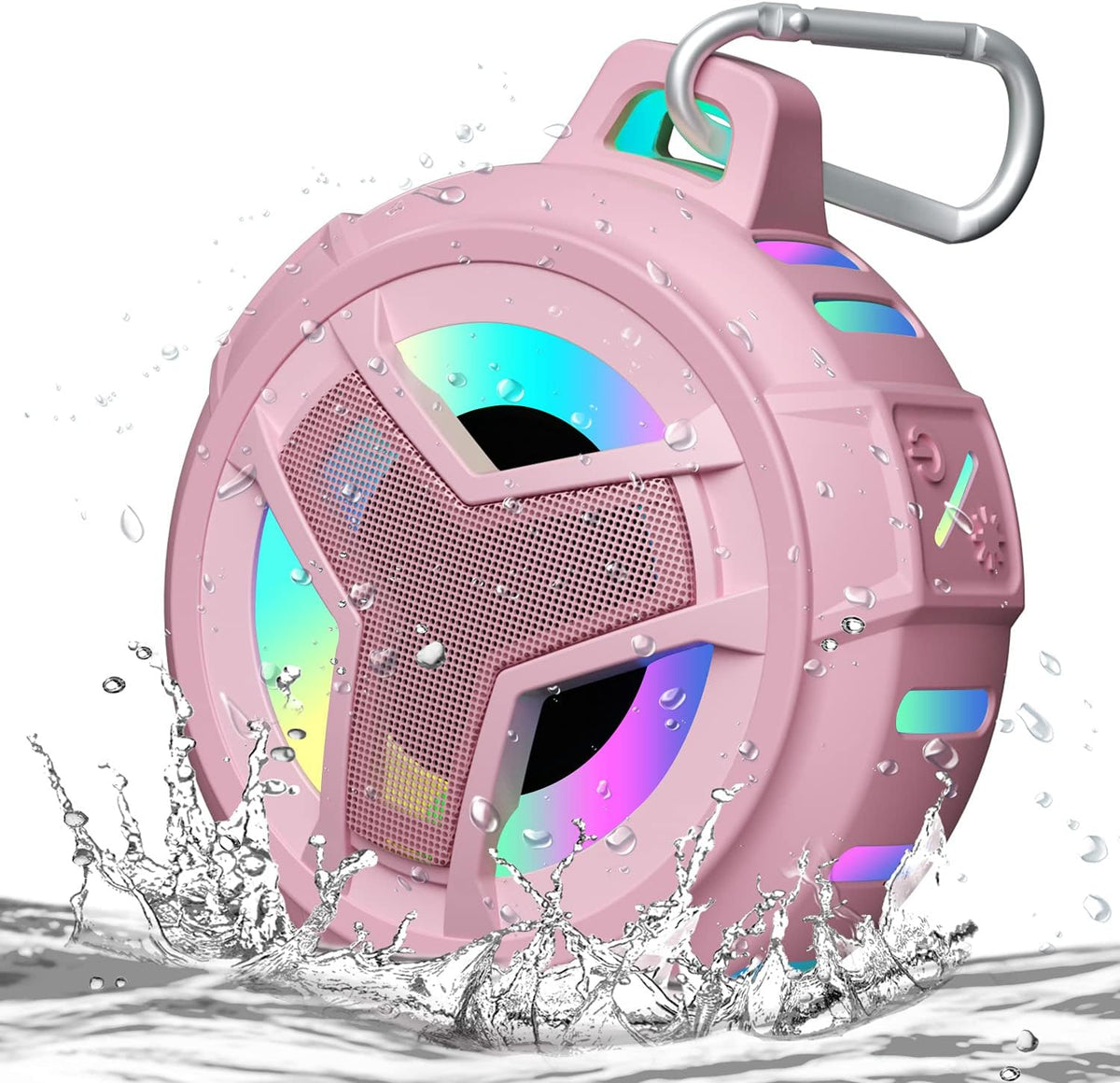 EBODA Altavoz Bluetooth para Ducha, IP67 Impermeable Portátil Inalámbrico Altavoces Pequeños, Flotante, 24H Tiempo de Reproducción para Hogar, Playa, Piscina, Kayak, Senderismo, Accesorios de Barco