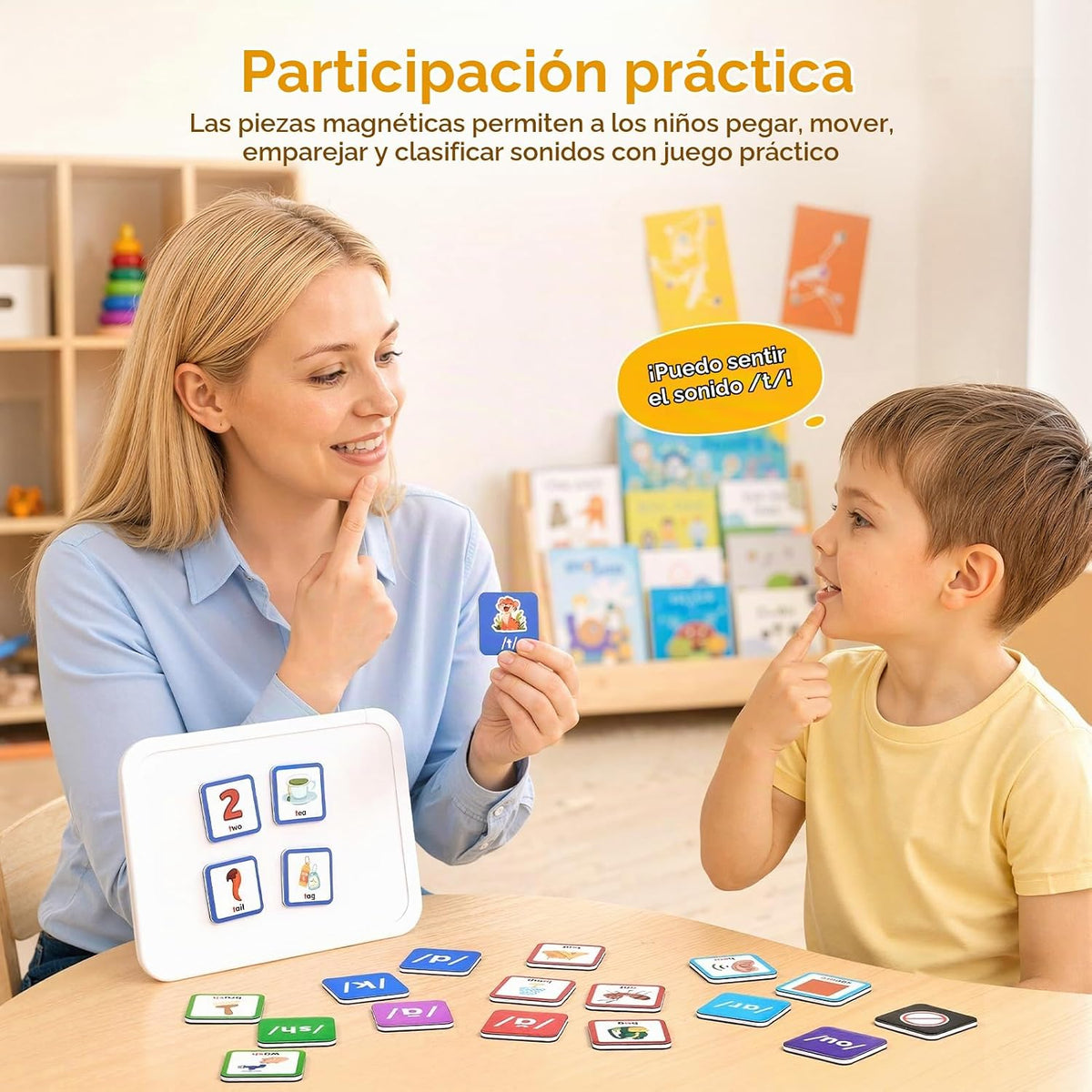 Joycat Azulejos magnéticos de clasificación de sonido, juego de conciencia