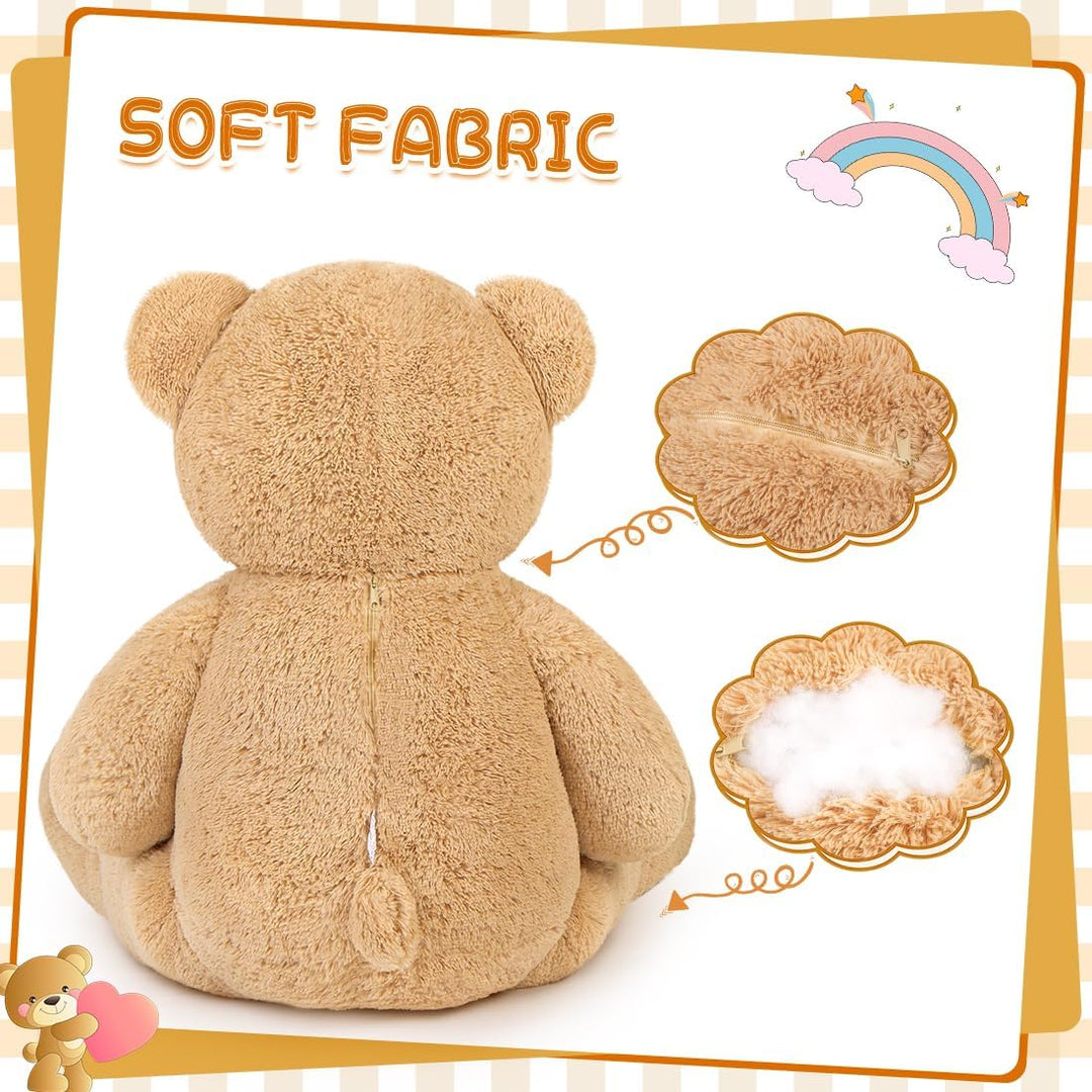 SNOWOLF Oso de peluche gigante de 47 pulgadas, animales de peluche,...