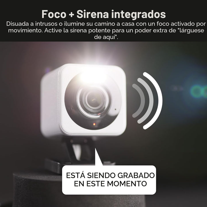 WYZE Cam v4 (Modelo más reciente), Cámara de Seguridad AI de 2.5K,...