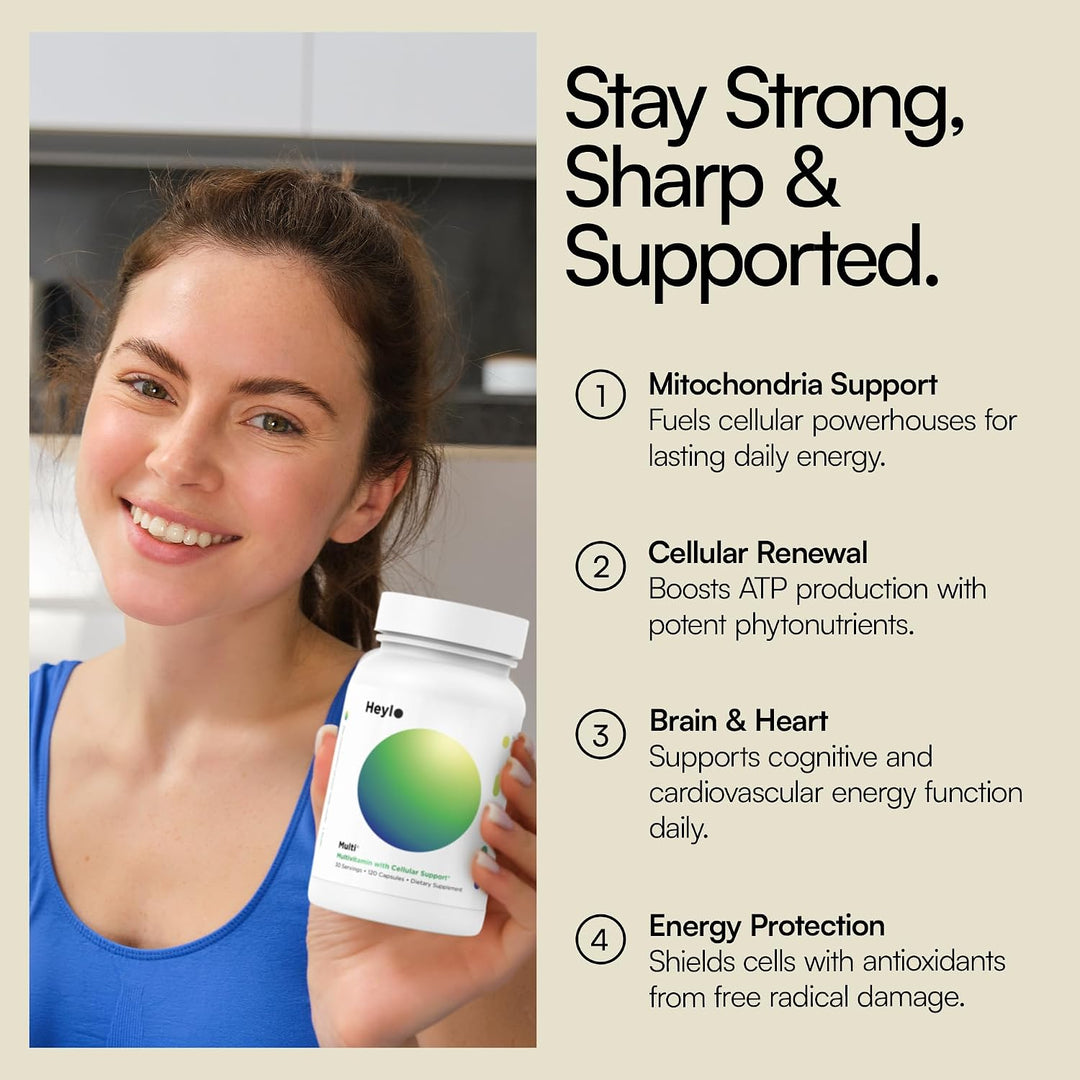 Heylo Multi+ Suplemento multivitamínico avanzado \u2013 Aumenta la...