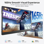 MNN 17.3" QHD 165Hz USB-C HDMI Monitor para juegos | 17.3"...