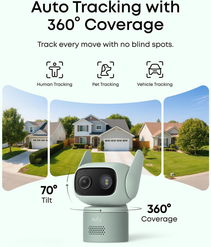 eufy Security Cámara para interiores y exteriores C31, IP66, visión...