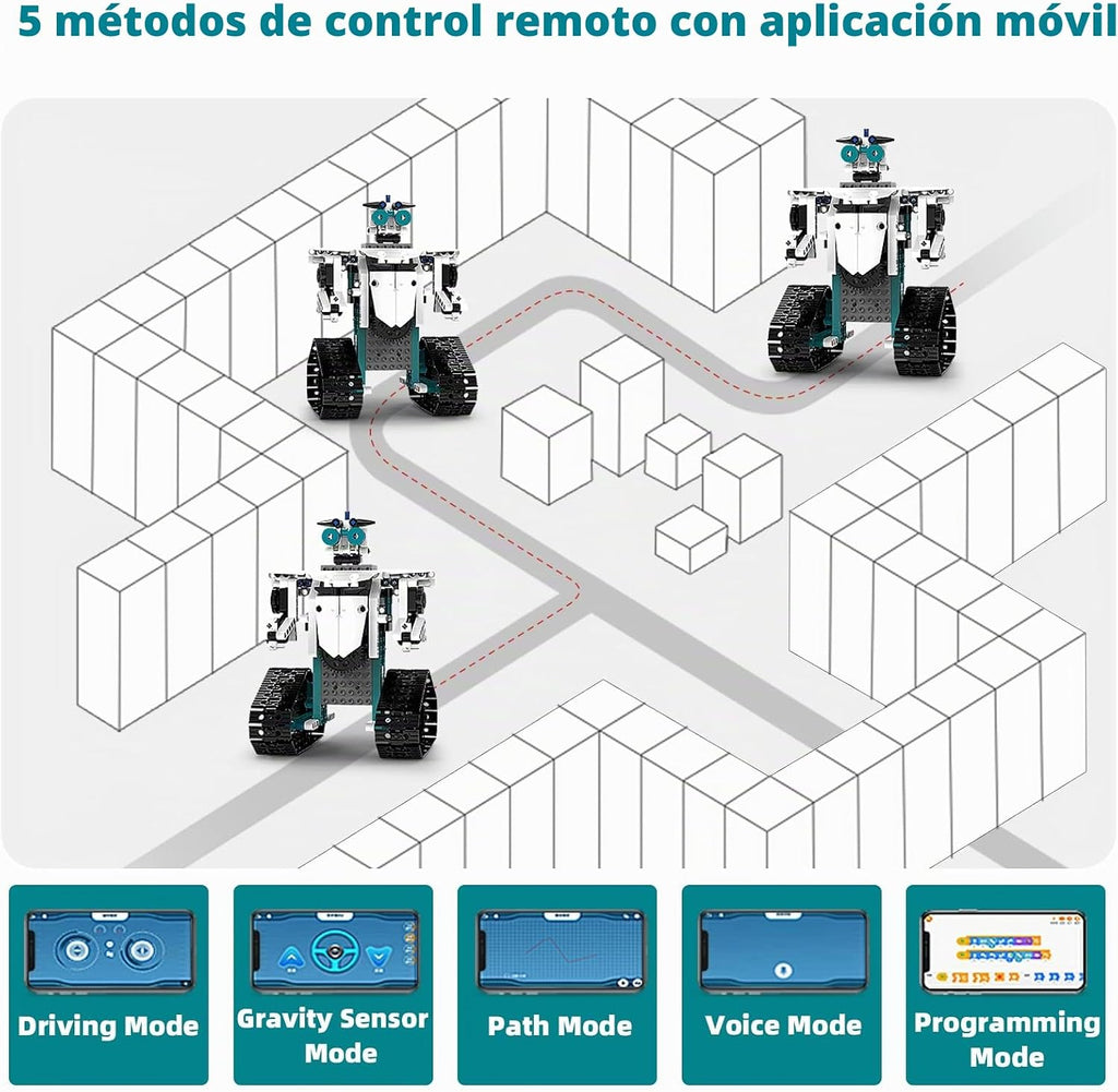 12 en 1 Robot Building Set con RC & APP para Boys Kids Age 8-14