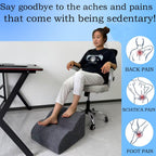 Lámpara Reposapiés para debajo del escritorio en el trabajo. Taburete de tres niveles multifuncional, con reposapiés lavable. para debajo del escritorio, silla de oficina, silla de juego y sofá