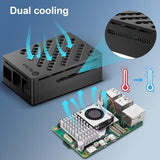 RasTech Raspberry Pi 5 Kit 8GB RAM con funda Pi 5, enfriador activo...