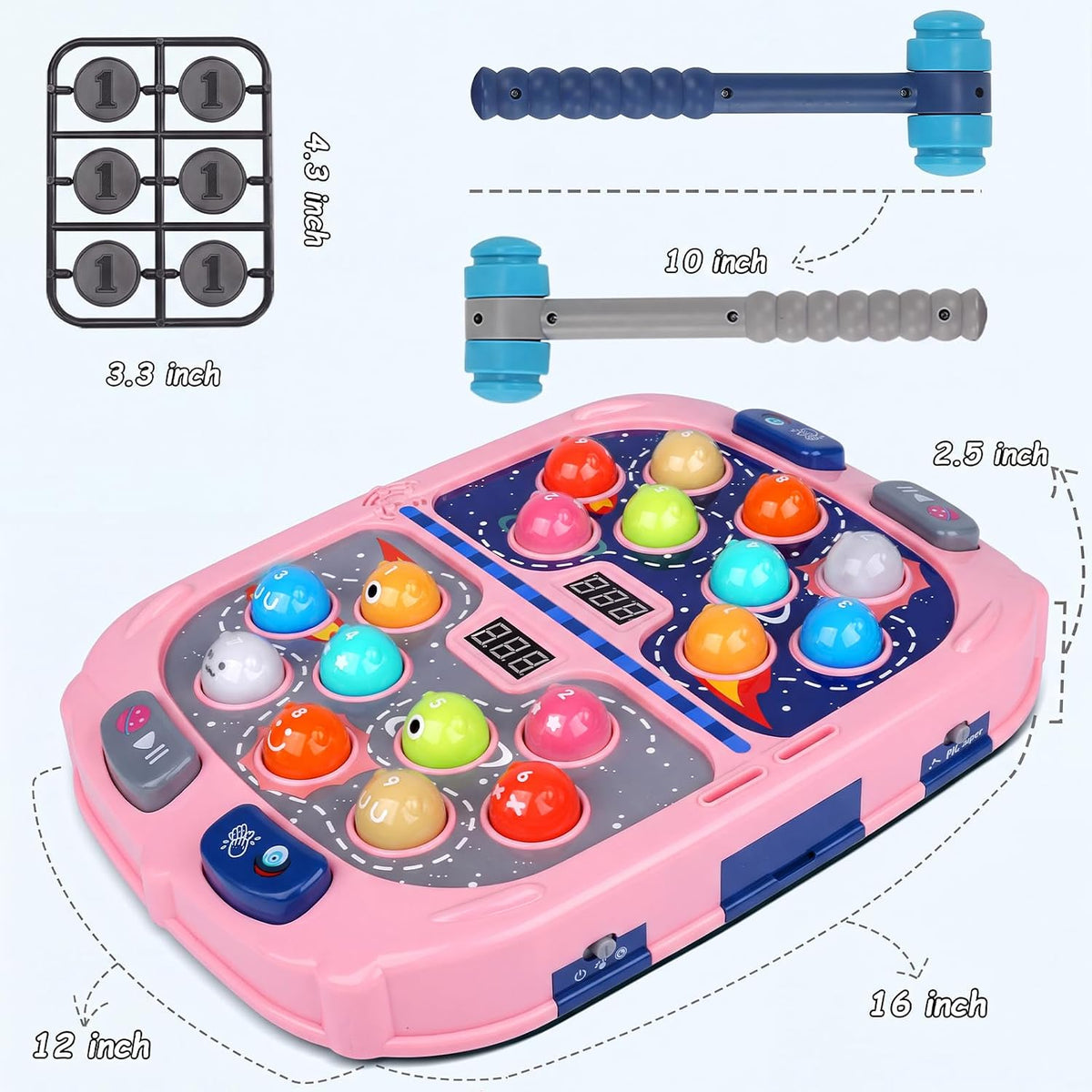 Whack Game Mole, juguetes para niñas de 3 a 12 años, regalos para niños a