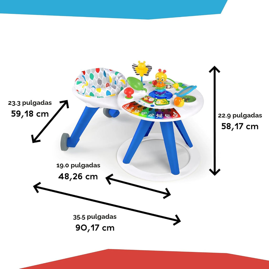 Baby Einstein - Centro de actividades 4 en 1 y andador con piano, edad de 6 meses