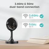 owltron Cámara de seguridad para interiores de 4 MP, paquete de 2 c...