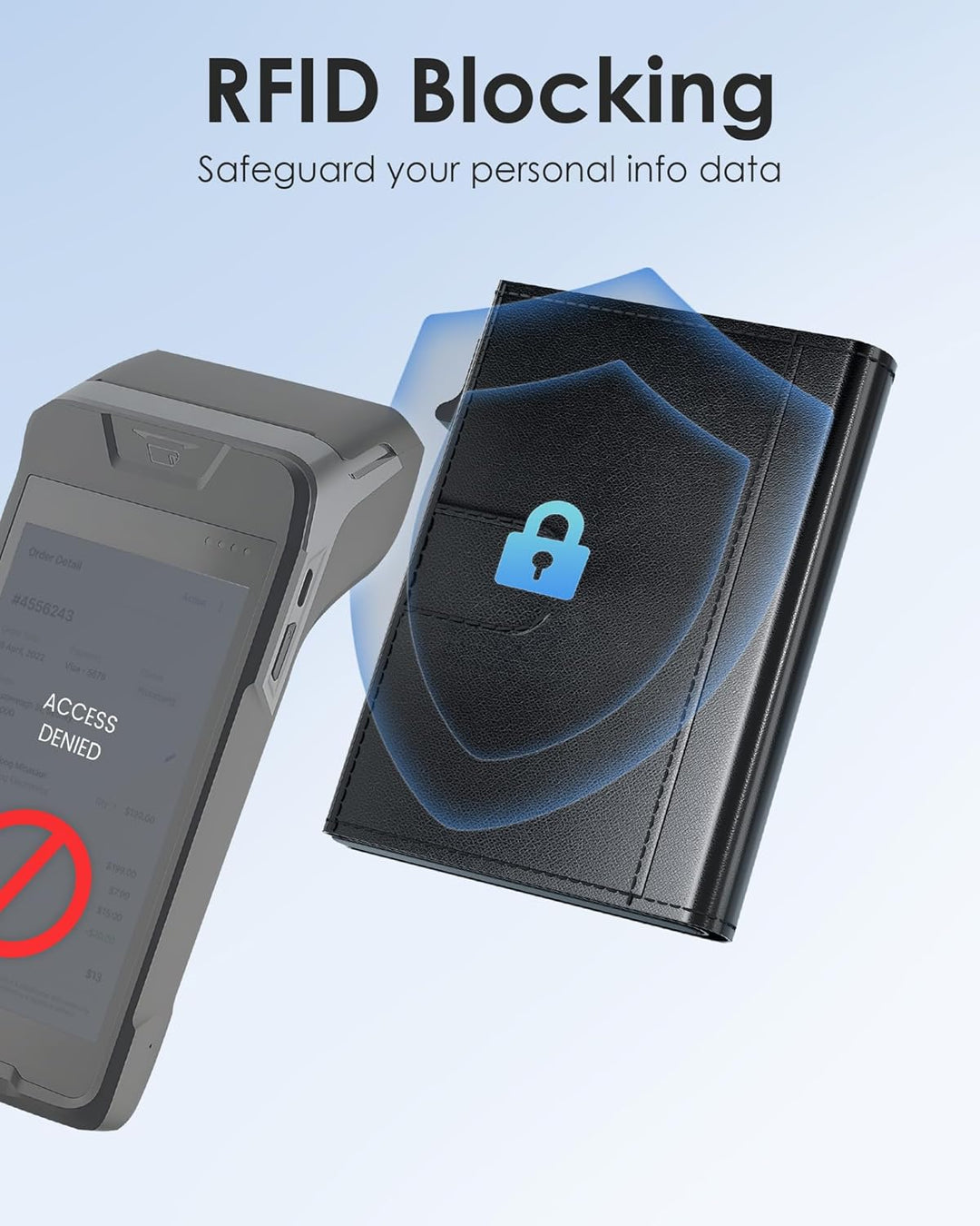 QLD Cartera mejorada 2025 para hombre, bloqueo RFID [desplegable su...