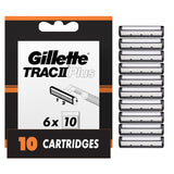 Gillette TRAC II Plus - Recargas de cuchilla de afeitar para hombre...