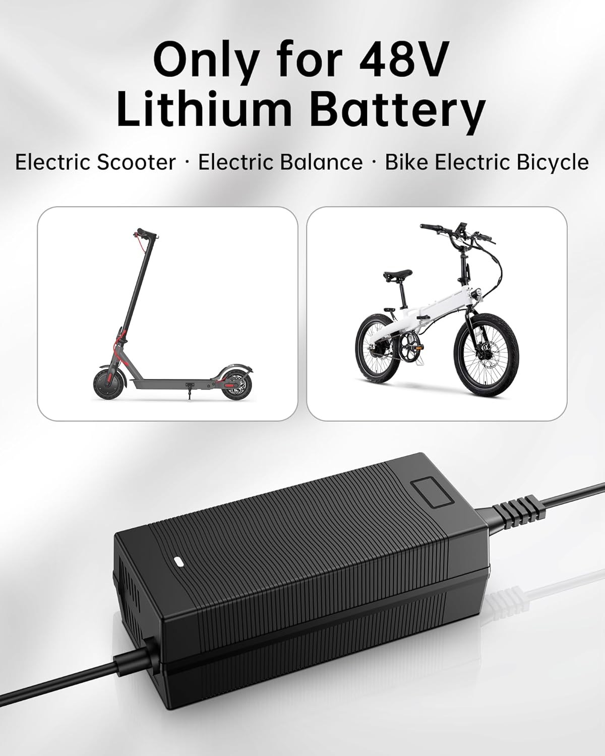WUKUR Cargador de scooter eléctrico de 546 V 2A para