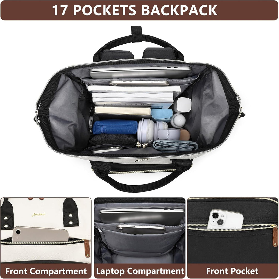Focdod - Mochila para mujer, compatible con laptop de 15.6 pulgadas...