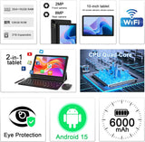 CUPEISI Tablet Android 15 de 10 pulgadas, 20 GB de RAM+128 GB de RO...