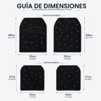 Alfombrillas LED para automóvil con control de aplicación, 100 modos de luz RGB, luces interiores de luz de estrellas de ajuste universal, impermeables, lavables, accesorios de automóvil para un