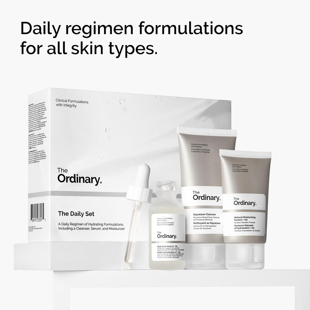 The Ordinary The Daily Set, rutina diaria de cuidado de la piel con...