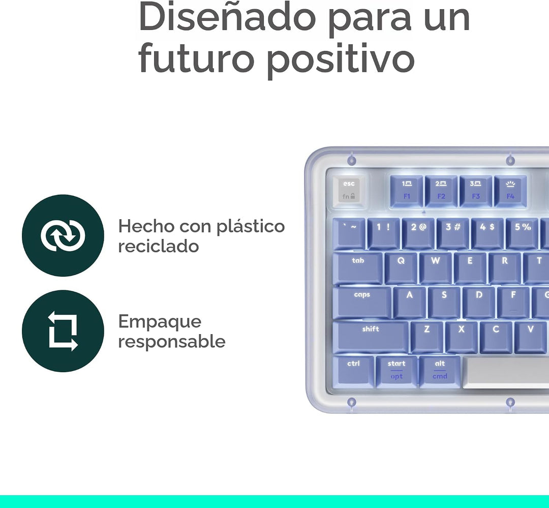 Logitech Alto Keys K98M - Teclado mecánico inalámbrico, teclado per...