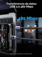 UGREEN Cable USB C de 240 W con pantalla digital, paquete de 2, PD 100 W