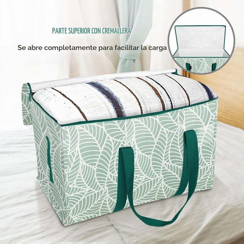 BALEINE Paquete de 6 bolsas de mudanza de gran tamaño con asas reforzadas, bolsa de almacenamiento resistente para ropa, suministros de mudanza (follaje antiguo, paquete de 6)