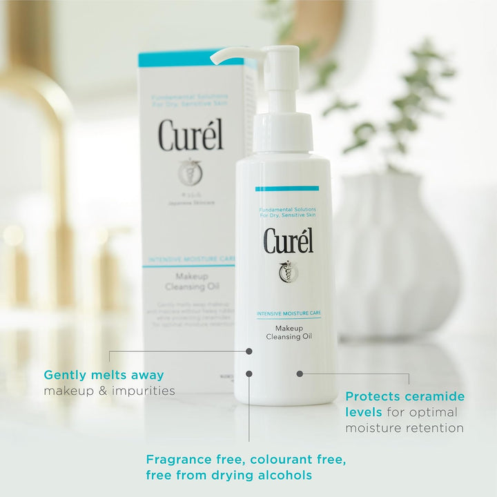 Curel Aceite limpiador de maquillaje japonés para el cuidado de la...