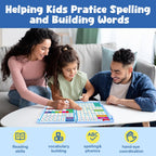 Phonics - Azulejos magnéticos de letras, juegos de fonética para ABC