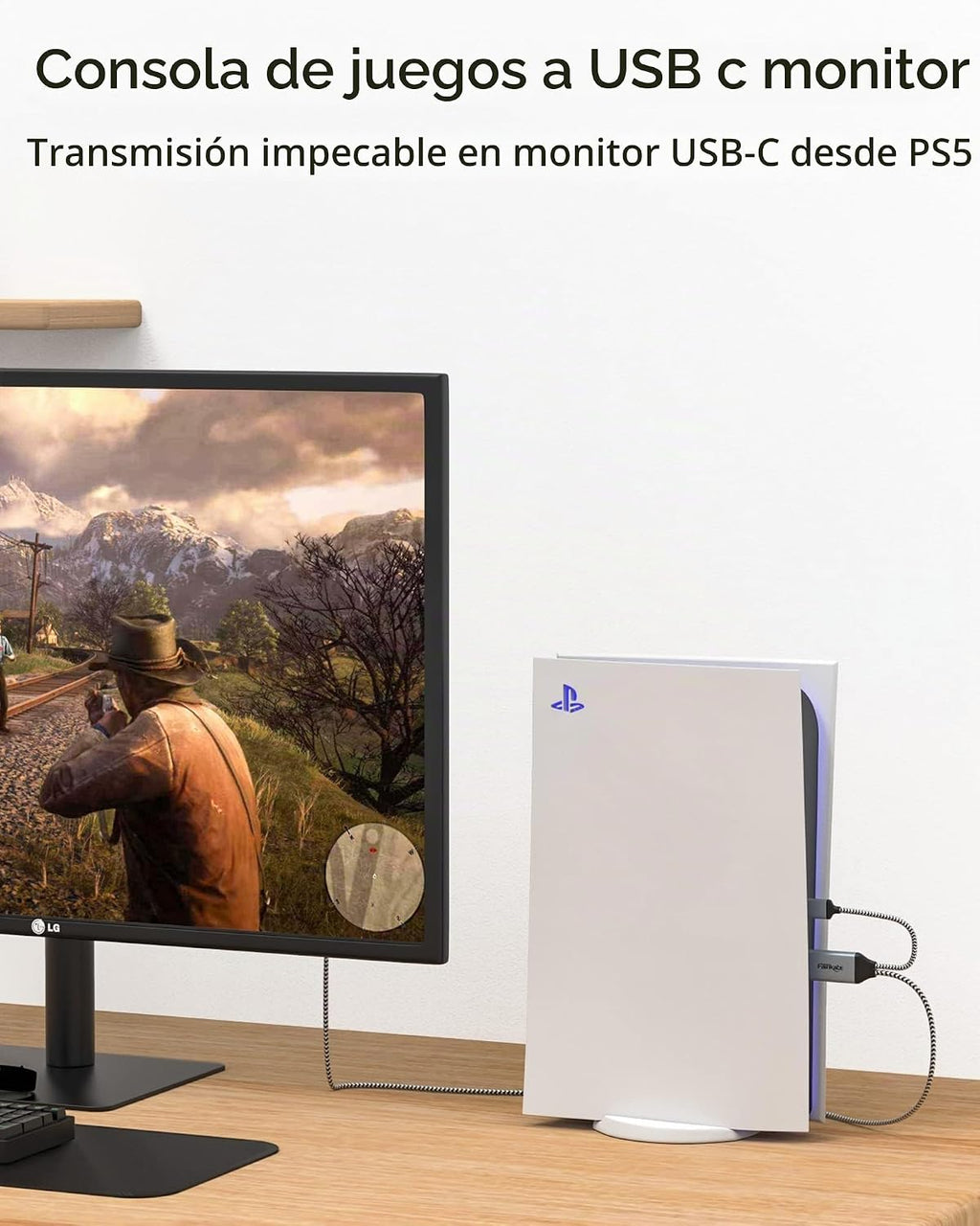 Cable adaptador HDMI a USB-C de 6.6 pies 4K60Hz para gafas y pantallas AR